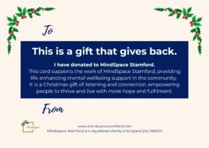a Christmas donation voucher to give as a Christmas gift